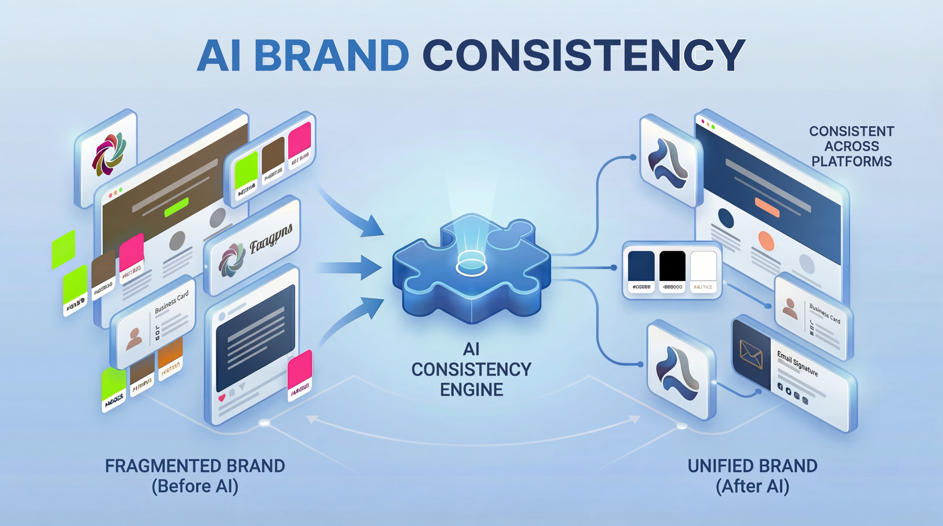 Brand guide created for a small business using AI-powered design tools