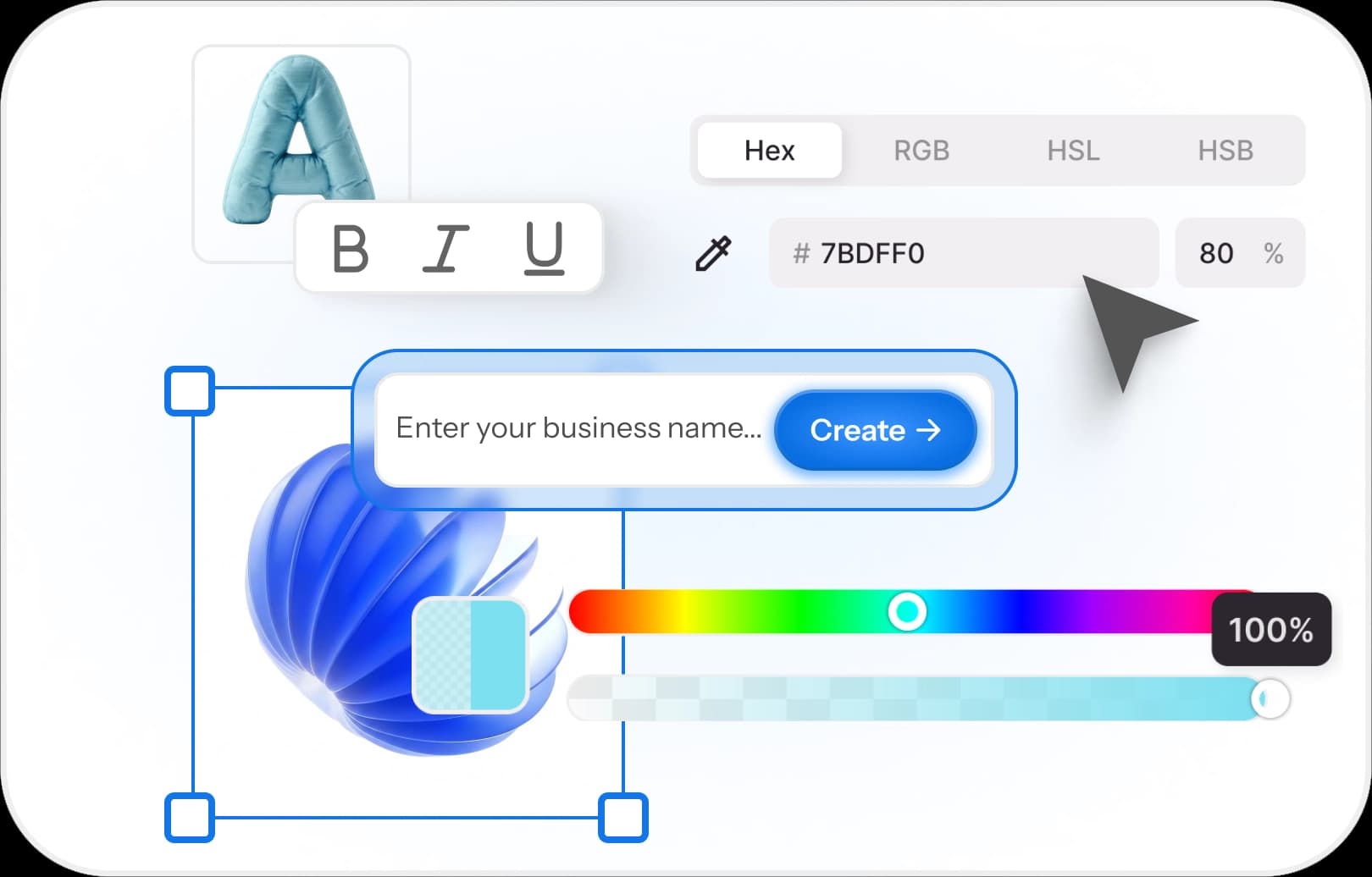 AI brand kit logo design tool with customizable templates