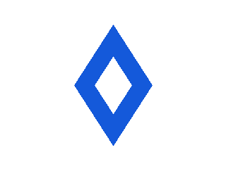 Same blue diamond with navy visible around and inside it